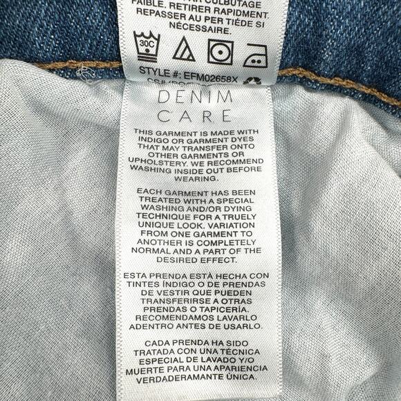 Kensie Light Wash Distressed Raw Hem Front Pockets Skinny‎ Jeans Size 8 29 - Picture 7 of 10